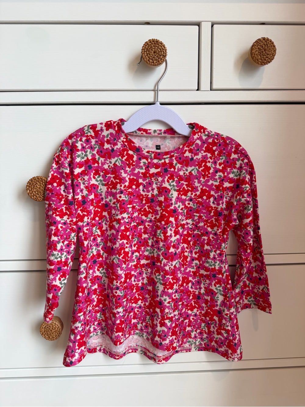 Tag 24M Girls' Pink Floral Long-Sleeve Tee